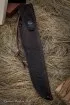 Нож Засапожный дамаск ламинированный палисандр