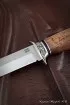 Нож Пехотинец M390 мельхиор карельская береза коричневая
