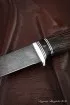 Нож Касатка средняя филейный дамаск венге акрил коричневый