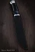 Нож Пластун (казачий пластунский нож) 95х18 черный граб дюраль (NEW)