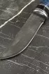 Нож Кречет У8 — наборная рукоять: карельская береза синяя, черный граб
