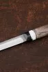 Нож Сойка 95Х18 рукоять G10 черная, рог лося, карельская береза коричневая