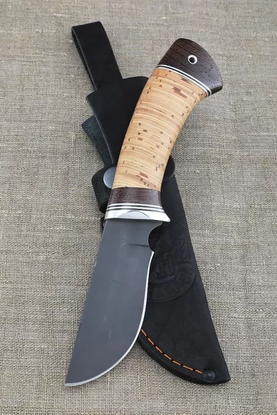 Нож Ежик 2 х12мф береста
