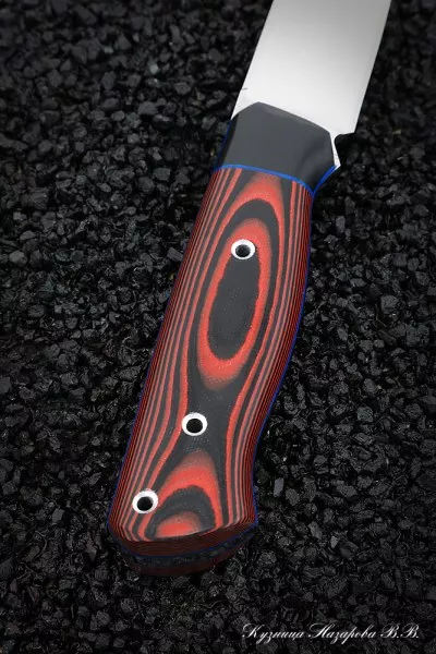Нож №31 Elmax ЦМ микарта красная + черная