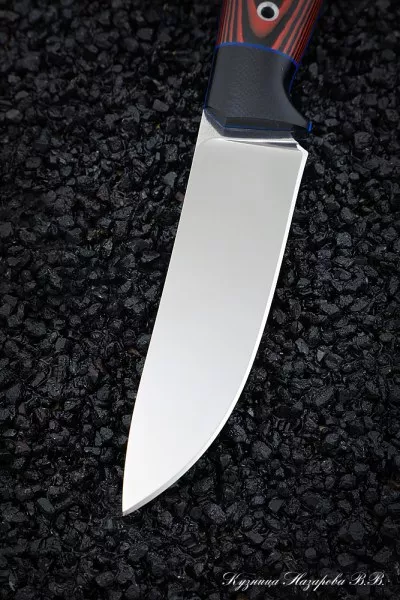 Нож №32 Elmax ЦМ микарта красная + черная