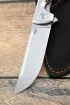 Нож Складной на подшипнике Пчак сталь Х12МФ, накладки черный граб (NEW) 