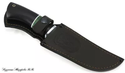Нож Мангуст ХВ-5 черный граб стабилизированная карельская береза(зеленая)