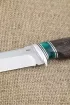 Нож Рыбак сталь N690 рукоять акрил зеленый венге 