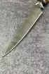 Нож Кухонный дамасская — единственный экземпляр: карельская береза, черный граб