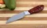 Кухонный нож Шеф № 1 сталь 95Х18 рукоять акрил красный