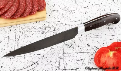 Кухонный нож Шеф № 9 сталь Х12МФ рукоять дюраль венге