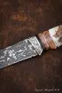 Нож Вепрь D2 карельская береза рог лося