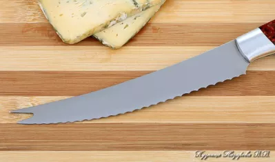 Кухонный нож Шеф № 4 сталь 95Х18 рукоять акрил красный
