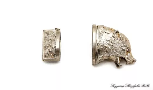 Комплект литье № 47 для ножа: гарда и навершие