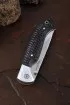 Нож складной Ладья сталь Elmax накладки черный граб резной (Coutellia)