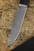 Нож Карачаевский бичак (бычак) дамаск черный граб
