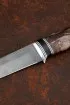 Нож Бизон х12мф черный граб стабилизированная карельская береза коричневая