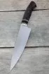 Кухонный набор из 4 ножей сталь КН-01 с никелем рукоять черный граб и стабилизированная карельская береза фиолетовая подставка акрил черный и карельская береза фиолетовая