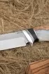 Нож Странник КН-01 рукоять черный граб карельская береза акрил белый