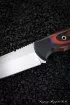 Нож №18 Elmax ЦМ микарта красная + черная