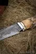 Нож Овод 2 дамаск ламинированный карельская береза