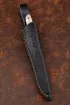Нож Сойка 95Х18 рукоять G10 черная, рог лося, карельская береза коричневая