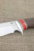 Нож Ежик 2 сталь 95х18 рукоять акрил красный и венге