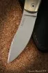 Нож складной Скат сталь Elmax накладки стабилизированная карельская береза (янтарная)