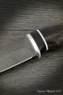 Нож охотничий Гепард х12мф черный граб стабилизированная карельская береза (коричневая)