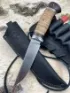 Нож Барс Х12МФ сатин, рукоять береста