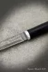 Нож Дамский булат черный граб (надпись)