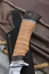 Нож Рыбак 2 сталь N690 с крючком рукоять береста