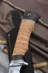 Нож Рыбак 2 сталь 95Х18 с крючком рукоять береста