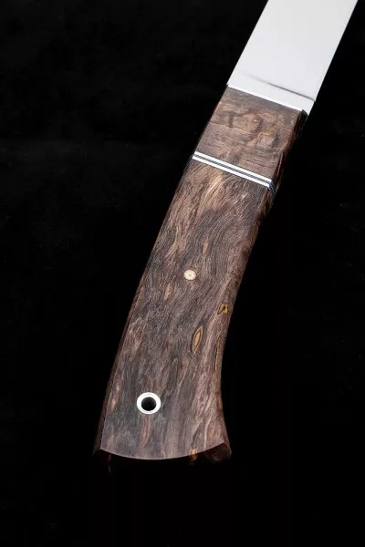 Нож Карачаевский бичак (бычак) Elmax карельская береза коричневая