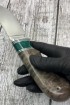 Видео: Нож Ловчий Sandvik рукоять ясень стабилизированный коричневый акрил зеленый