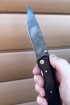 Видео: Нож складной Походный сталь дамаск рукоять черный граб