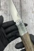 Видео: Нож Ирбис-2 Sandvik рукоять карельская береза стабилизированная коричневая акрил белый