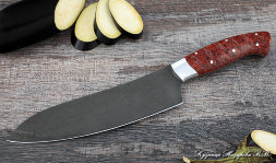 Knife Chef No. 11 steel H12MF handle acrylic red