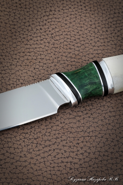 Нож Ямал 95х18 комбинированная карельская береза рог лося