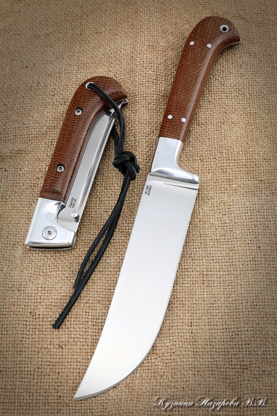 Knives (Set) Pchak folding + Uzbek all-metal steel M390 textolite