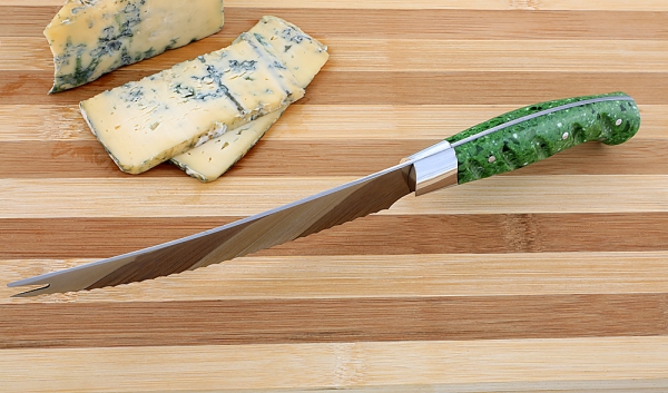 Knife Chef No. 4 steel 95h18 handle acrylic green