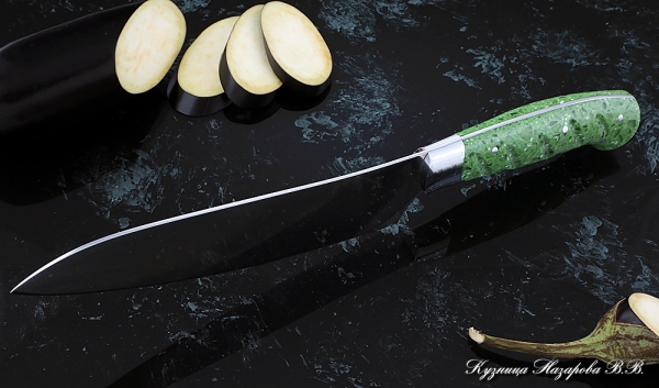Knife Chef No. 11 steel 95h18 handle acrylic green
