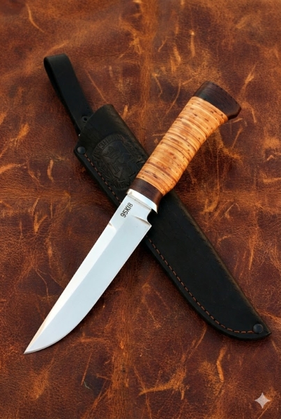 Нож Сапер 95х18 береста