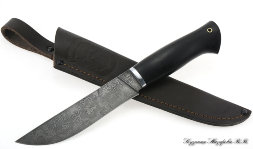 Boning knife Damascus black hornbeam
