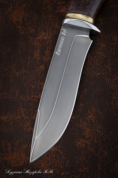 Нож Варан Р18 карельская береза коричневая