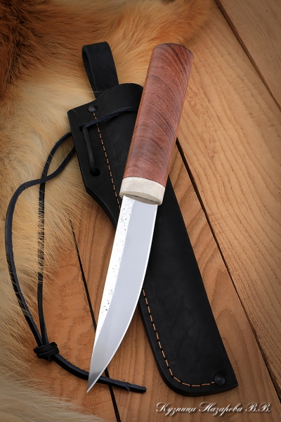 Нож Якутский 2 сталь Х12МФ кованый дол рукоять бубинга