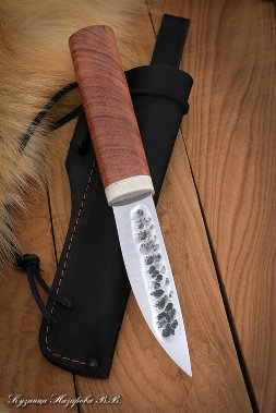 Yakut knife 2 steel H12MF forged dol handle bubinga