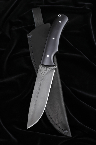 Knife No. 38 H12MF all-metal handle black hornbeam