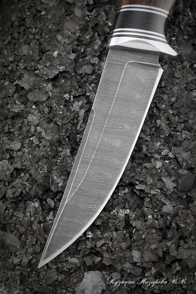 Knife Lan-2 Damascus handle wenge