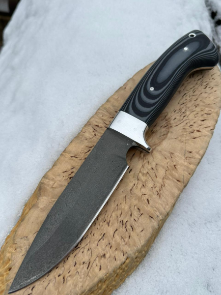 Нож &quot;Варан&quot; сталь х12мф цельнометаллический ,накладки G10 серые  (распродажа) 